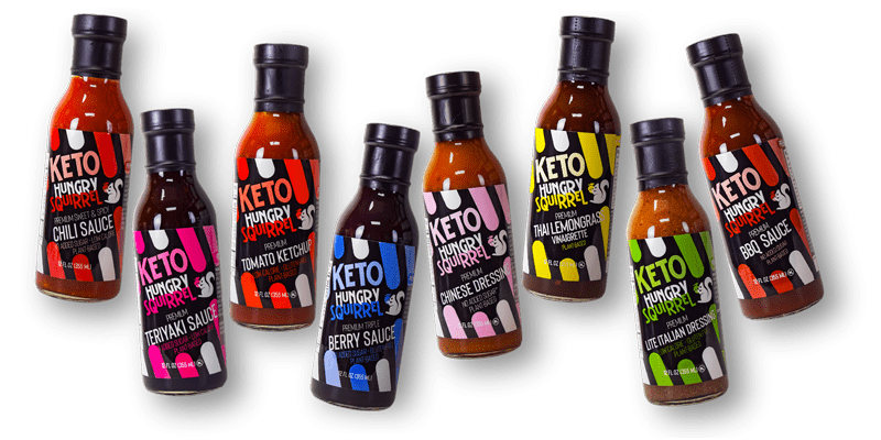 Group of all bottles of Dressings and Sauces