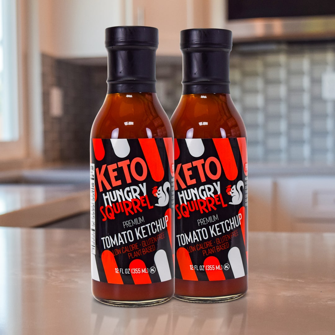 Toma-Two Ketchup Bundle Including Two Ketchups Products on top a kitchen counter