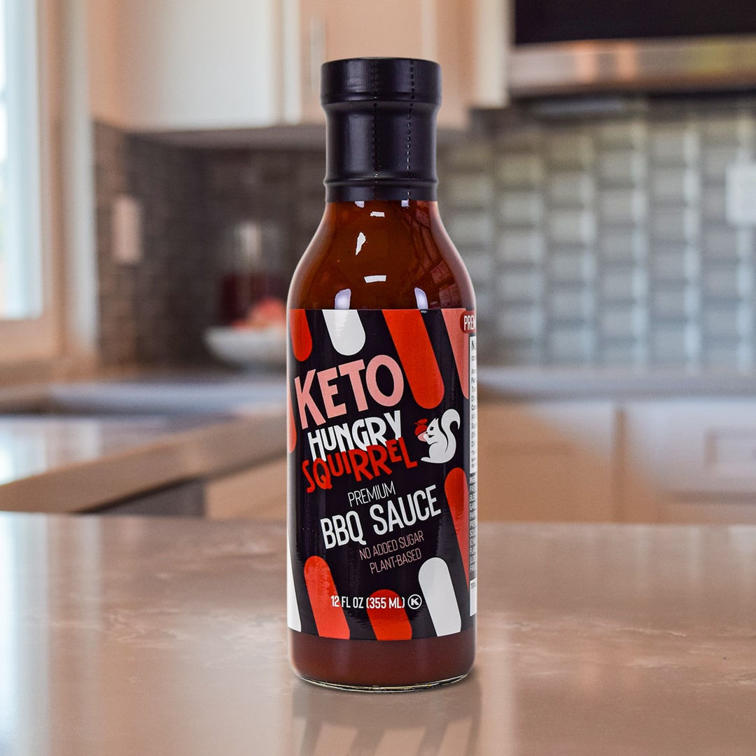 BBQ Sauce Product on top a kitchen counter