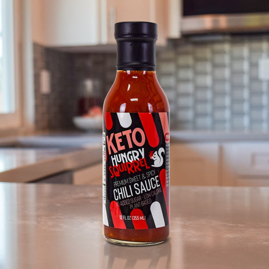 Sweet & Spicy Chili Sauce Product on top a kitchen counter
