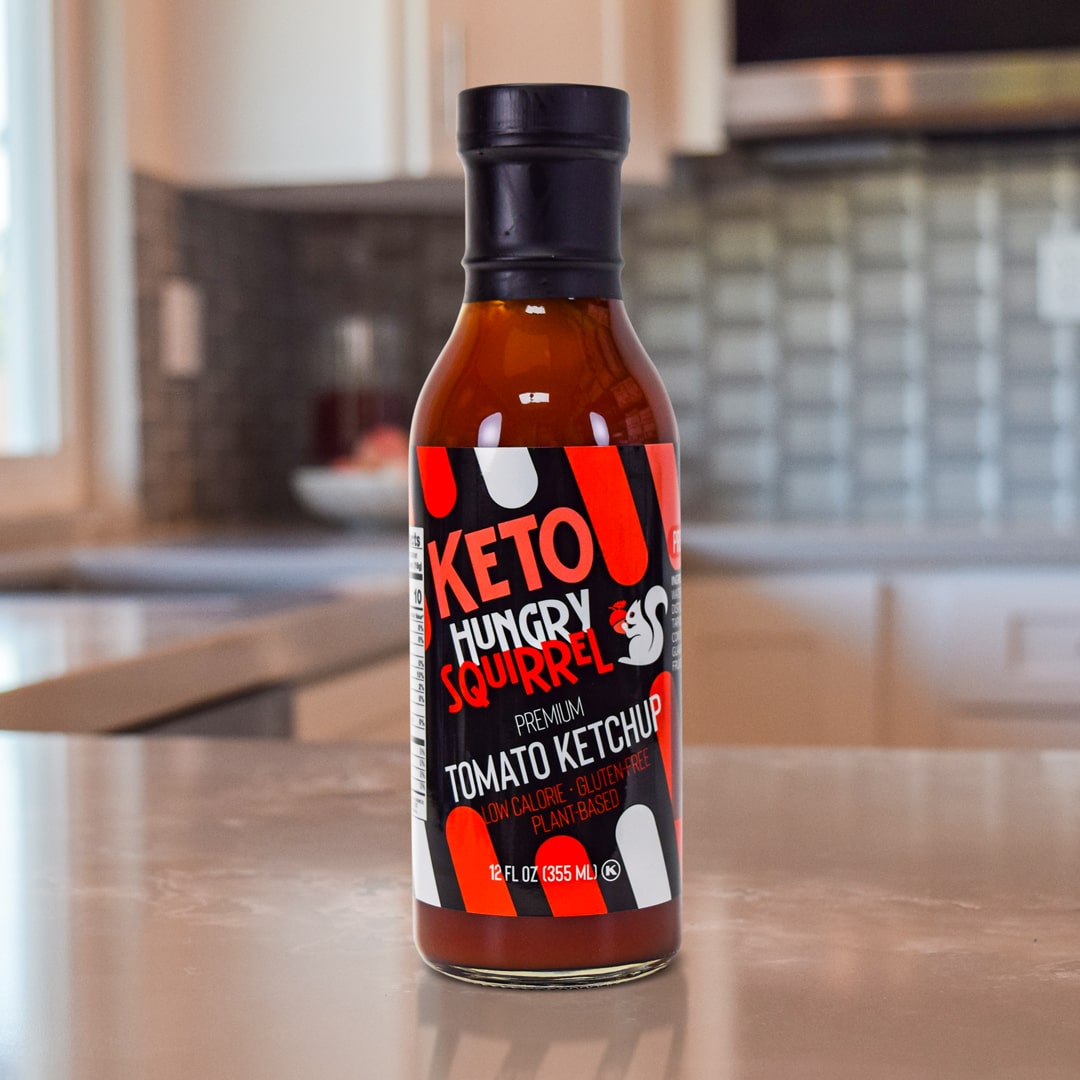Tomato Ketchup Product on top a kitchen counter